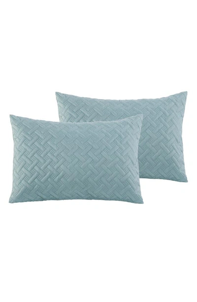 Vcny Home Nina Embossed 2-piece Comforter Set In Blue