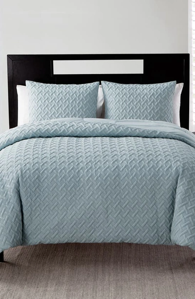 Vcny Home Nina Embossed 2-piece Comforter Set In Blue