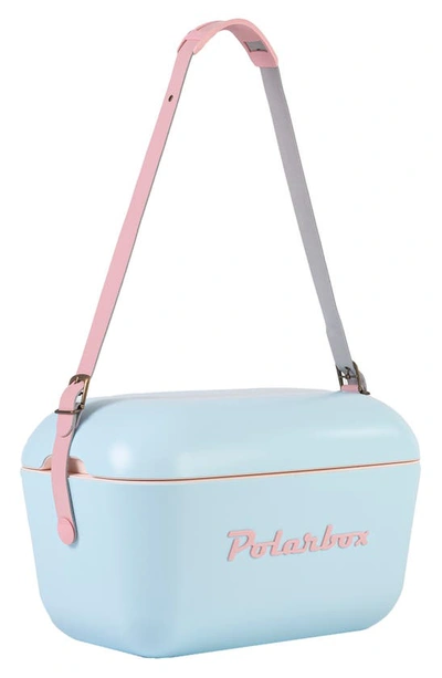 Shop Polarbox Pop Model Portable Cooler In Sky Blue Baby Rose