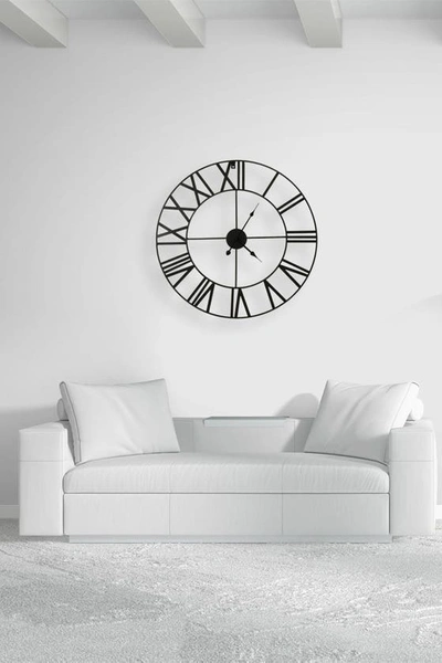 Sorbus Black Wall Clock In Black