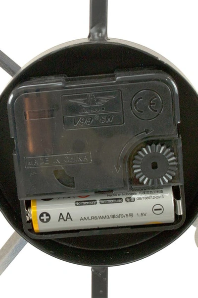 Sorbus Black Wall Clock In Black