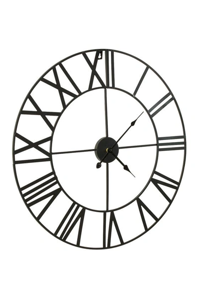 Sorbus Black Wall Clock In Black