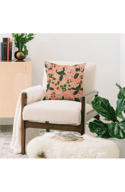 Deny Designs Oris Eddu Poppy Pine Pink Outdoor Pullow In Pink
