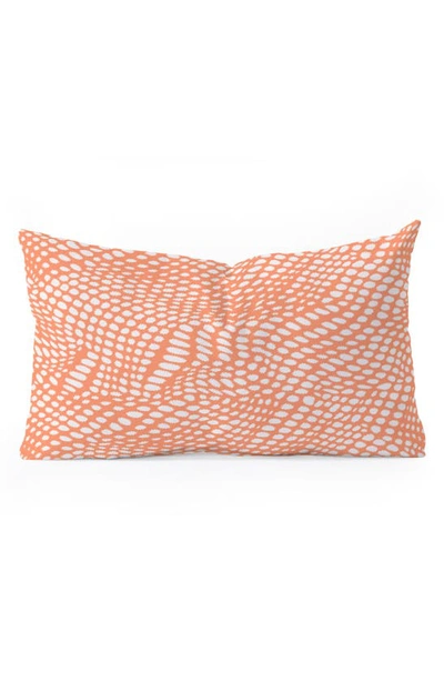 Shop Deny Designs Wagner Campelo Dune Dots Lumbar Throw Pillow In Orange