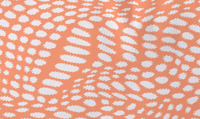 Deny Designs Wagner Campelo Dune Dots Throw Pillow In Orange