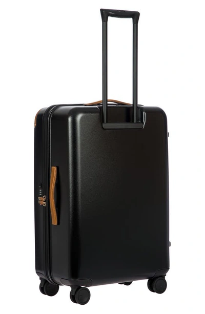Shop Bric's Amalfi 27" Spinner Suitcase In Black/ Tan