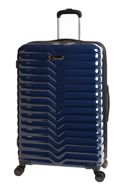 Shop Vince Camuto Avery Hardshell Spinner Luggage In Blue