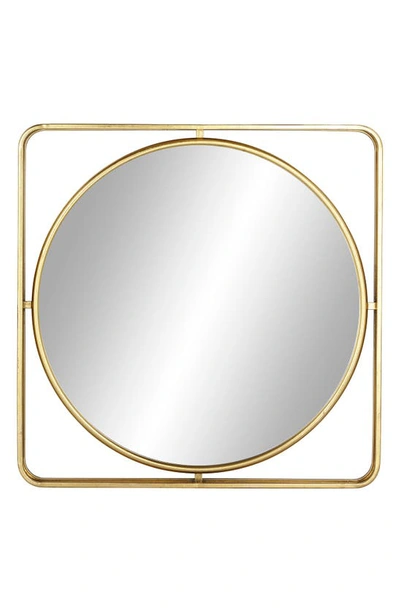 Shop Willow Row Modern Wood Mirror In Gold