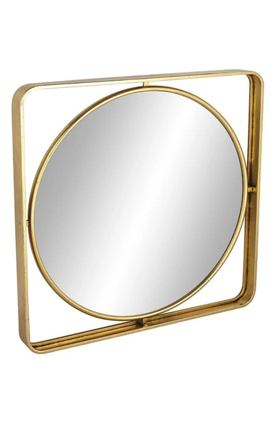 Shop Willow Row Modern Wood Mirror In Gold