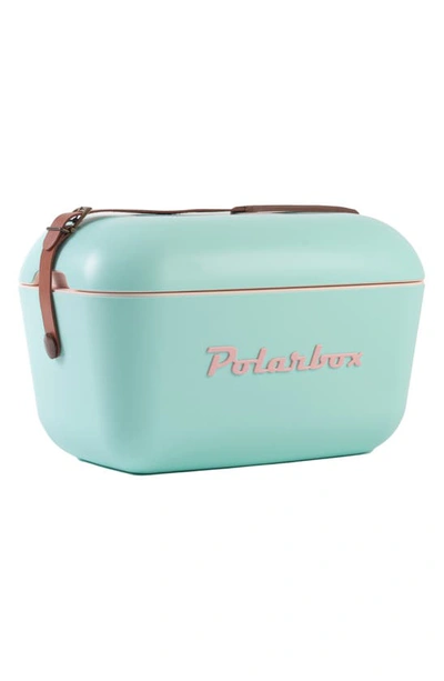 Shop Polarbox Classic Model Portable Cooler In Cyan Baby Rose