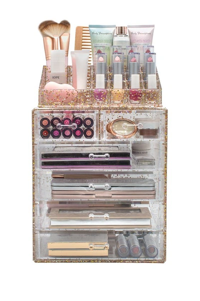 Shop Sorbus Glitter Makeup & Jewelry Storage Case Display Set