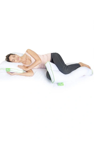 Rio Home Sleep Yoga Knee Pillow In White