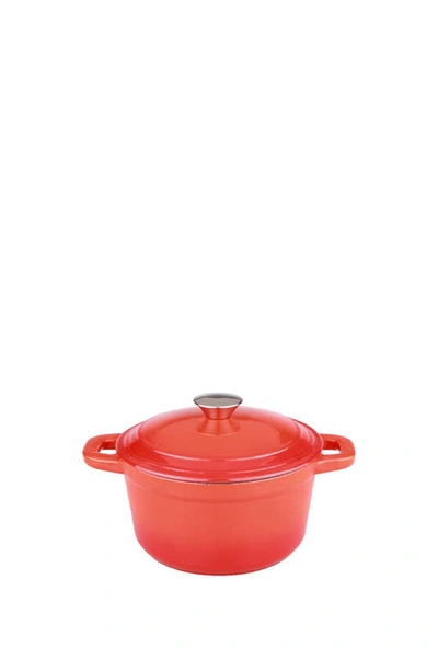 Berghoff 3 Qt Cast Iron Covered Stockpot In Orange
