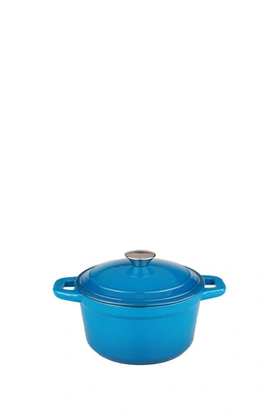 Berghoff Cast Iron 3 Qt. Blue Covered Stockpot In Blue
