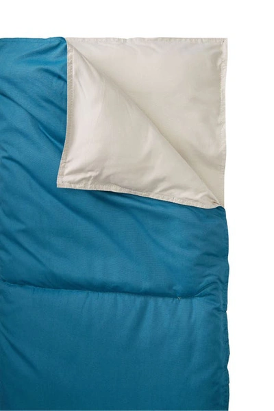 Shop Modern Threads Down Alternative Reversible Comforter In Blue Coral/oatmeal