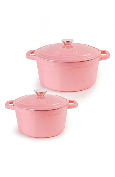 Berghoff Neo 4-piece Cast Iron Set In Pink