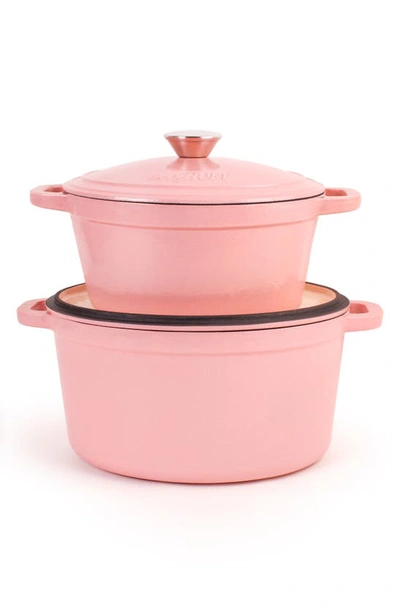 Berghoff Neo 4-piece Cast Iron Set In Pink