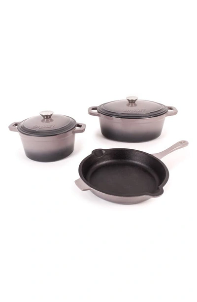 Berghoff Neo 5-piece Cast Iron Set In Grey