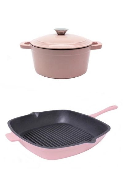 Berghoff Neo 3-piece Cast Iron Set In Pink