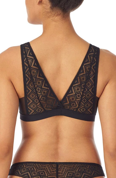 Shop Dkny Pure Lace Bralette In Black