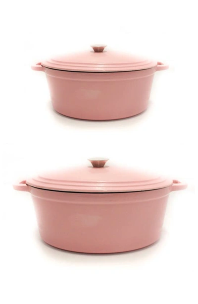 Berghoff 4-piece Cast Iron Stock Set In Pink