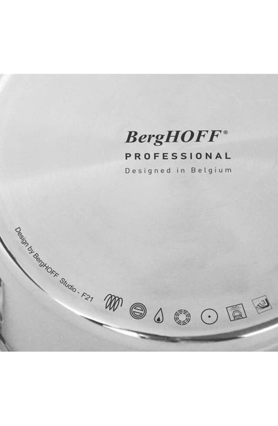 Berghoff Professional Straight 3-piece Stainless Steel Cookware Set In Silver