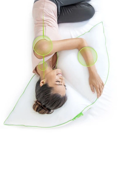 Rio Home Sleep Yoga Side Sleeper Pillow In White