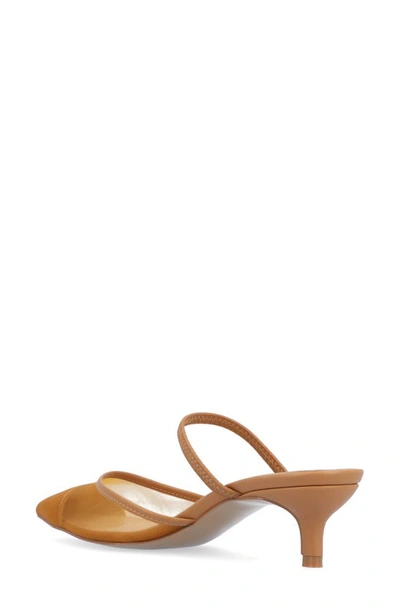 Shop Journee Collection Allana Pointed Toe Pump In Tan