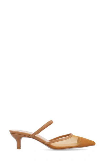 Journee Collection Allana Pointed Toe Pump In Tan