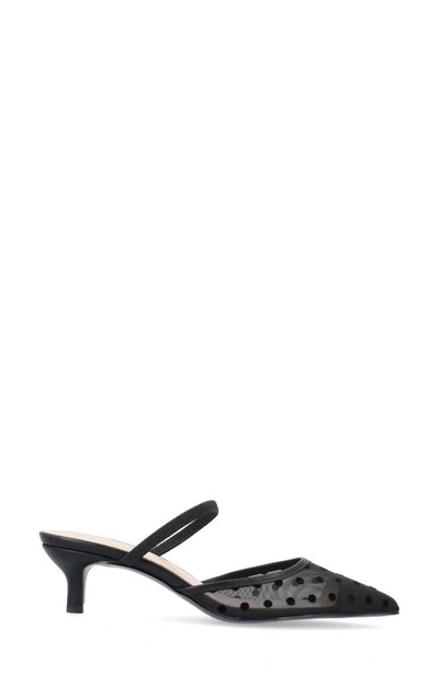 Journee Collection Allana Pointed Toe Pump In Black