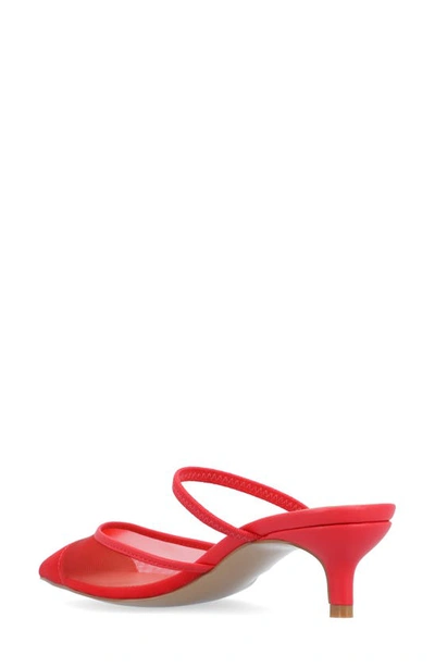 Shop Journee Collection Allana Pointed Toe Pump In Red