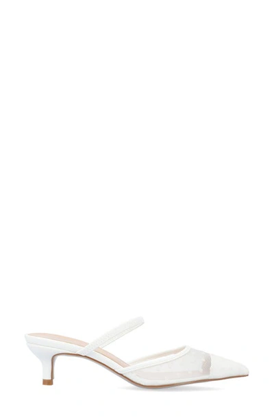 Shop Journee Collection Allana Pointed Toe Pump In White