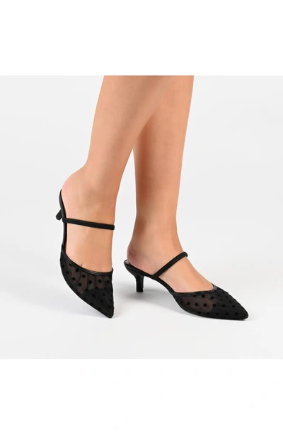 Shop Journee Collection Allana Pointed Toe Pump In Black