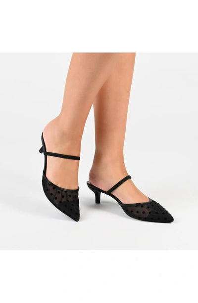 Journee Collection Allana Pointed Toe Pump In Black