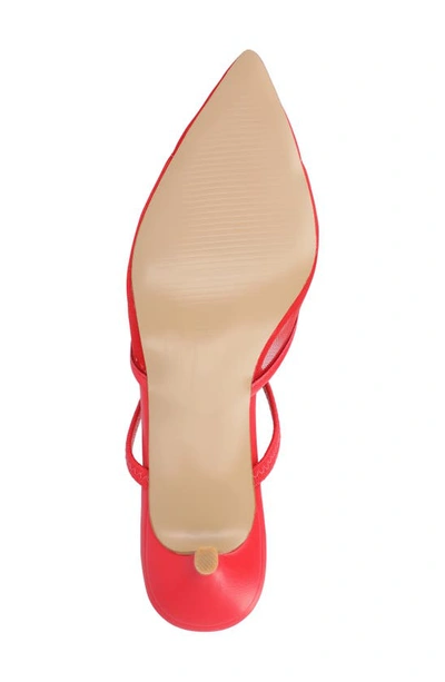 Journee Collection Allana Pointed Toe Pump In Red