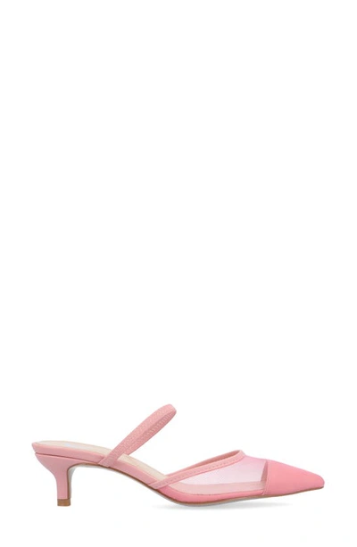 Shop Journee Collection Allana Pointed Toe Pump In Pink