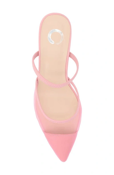 Shop Journee Collection Allana Pointed Toe Pump In Pink