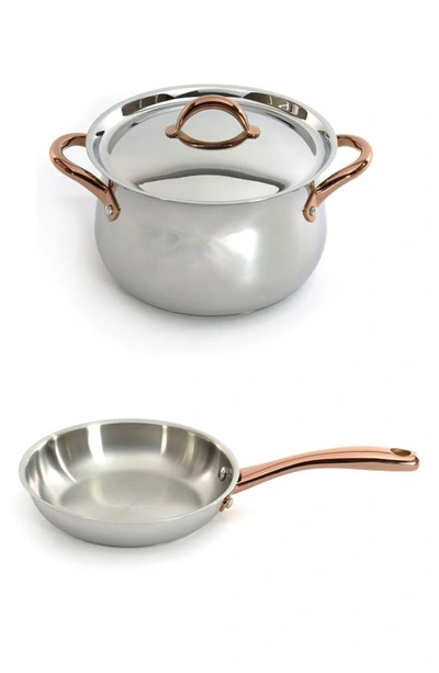 Berghoff Ouro Gold Starter 3-piece Set In Silver