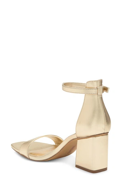 Shop Vince Camuto Margry Ankle Strap Block Heel Sandal In Egyptian