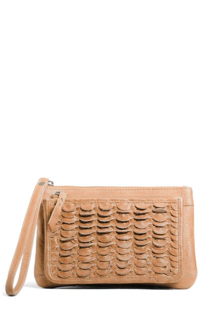 Shop Day & Mood Hadia Leather Clutch In Camel