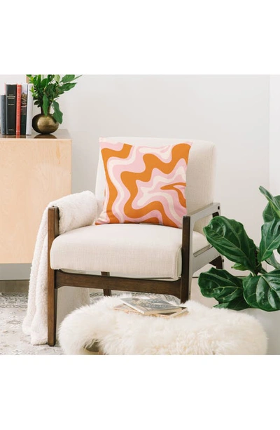 Shop Deny Designs Kierkegaard Design Studio Liquid Throw Pillow In Orange