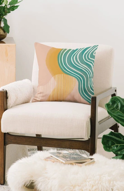 Deny Designs Rachel Szo Morning Swim Outdoor Throw Pillow In Green