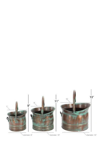 Sonoma Sage Home Multi Distressed Round Drum Planter In Copper
