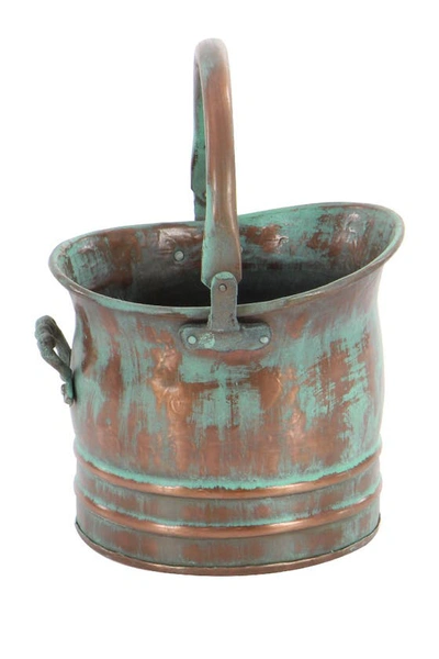 Sonoma Sage Home Multi Distressed Round Drum Planter In Copper