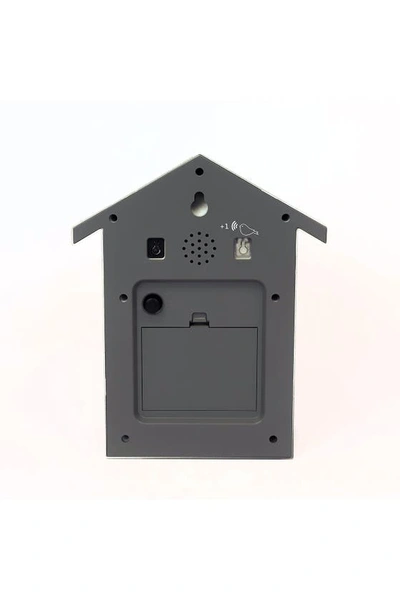 Walplus Minimalist Cuckoo Table Clock In Grey