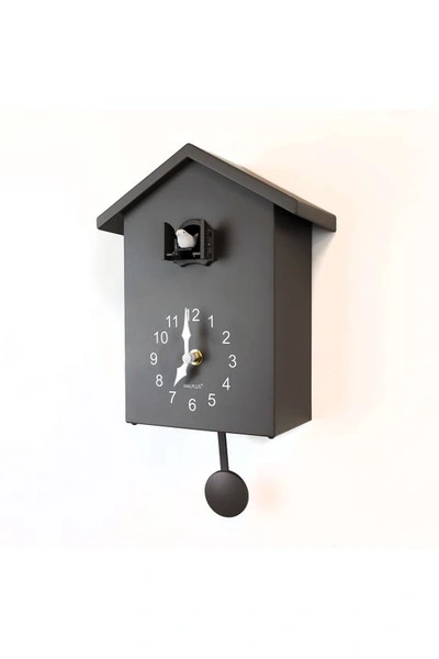 Walplus Minimalist Cuckoo Table Clock In Grey