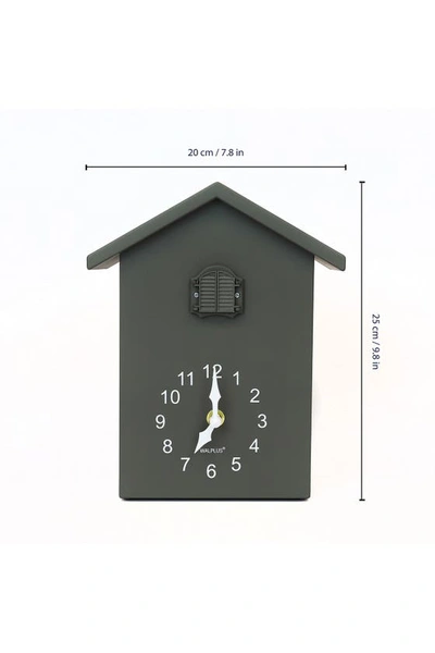Walplus Minimalist Cuckoo Table Clock In Grey