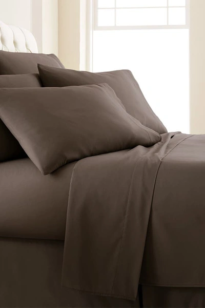 Southshore Fine Linens Vilano Springs Extra Deep Pocket Sheet Set In Chocolate Brown