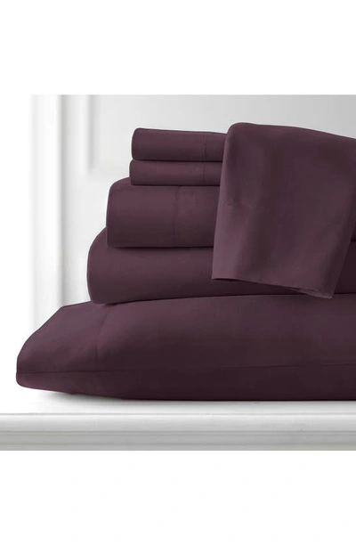 Southshore Fine Linens Vilano Springs Extra Deep Pocket Sheet Set In Purple