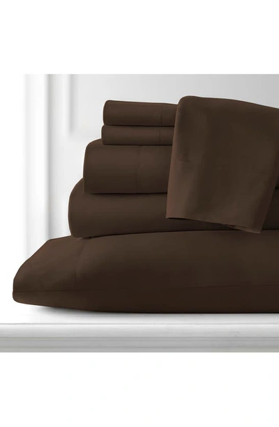 Southshore Fine Linens Vilano Springs Extra Deep Pocket Sheet Set In Chocolate Brown